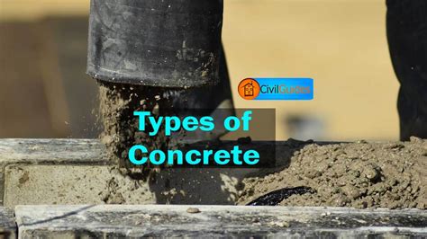 What are the meaning of various forms of concrete 